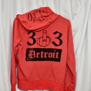 313 Detroit Red Hoodie - Joe Boxer